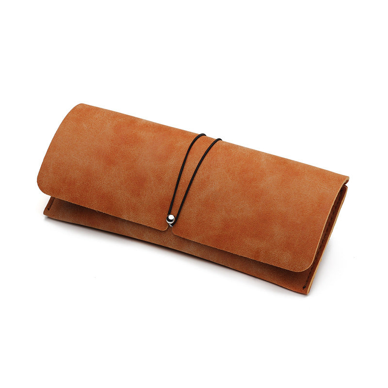 PU Leather Roll-Up Glasses Case