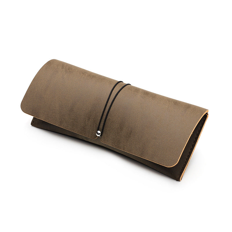 PU Leather Roll-Up Glasses Case