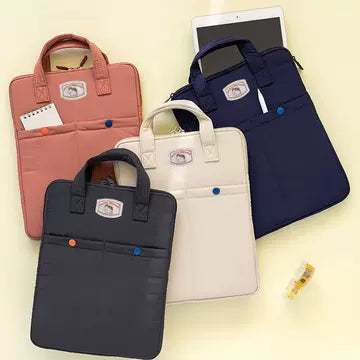 Quilted iPad & Tablet Pouch with Top Handles