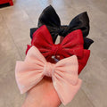 Oversized Velvet Bow Hair Scrunchie