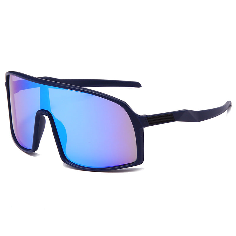 Oversized Shield Sport Sunglasses – Mirrored Wraparound