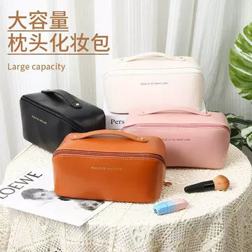 Large Capacity PU Leather Makeup Bag