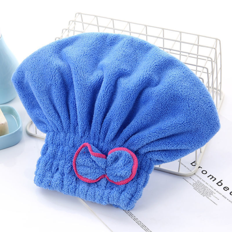 Microfibre Bow Hair Drying Turban Cap