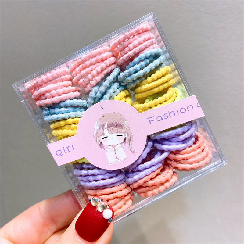 Rainbow Colourful Hair Ties Set – Box of 30