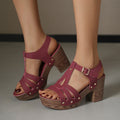 Women's Gladiator Platform Block Heel Sandals
