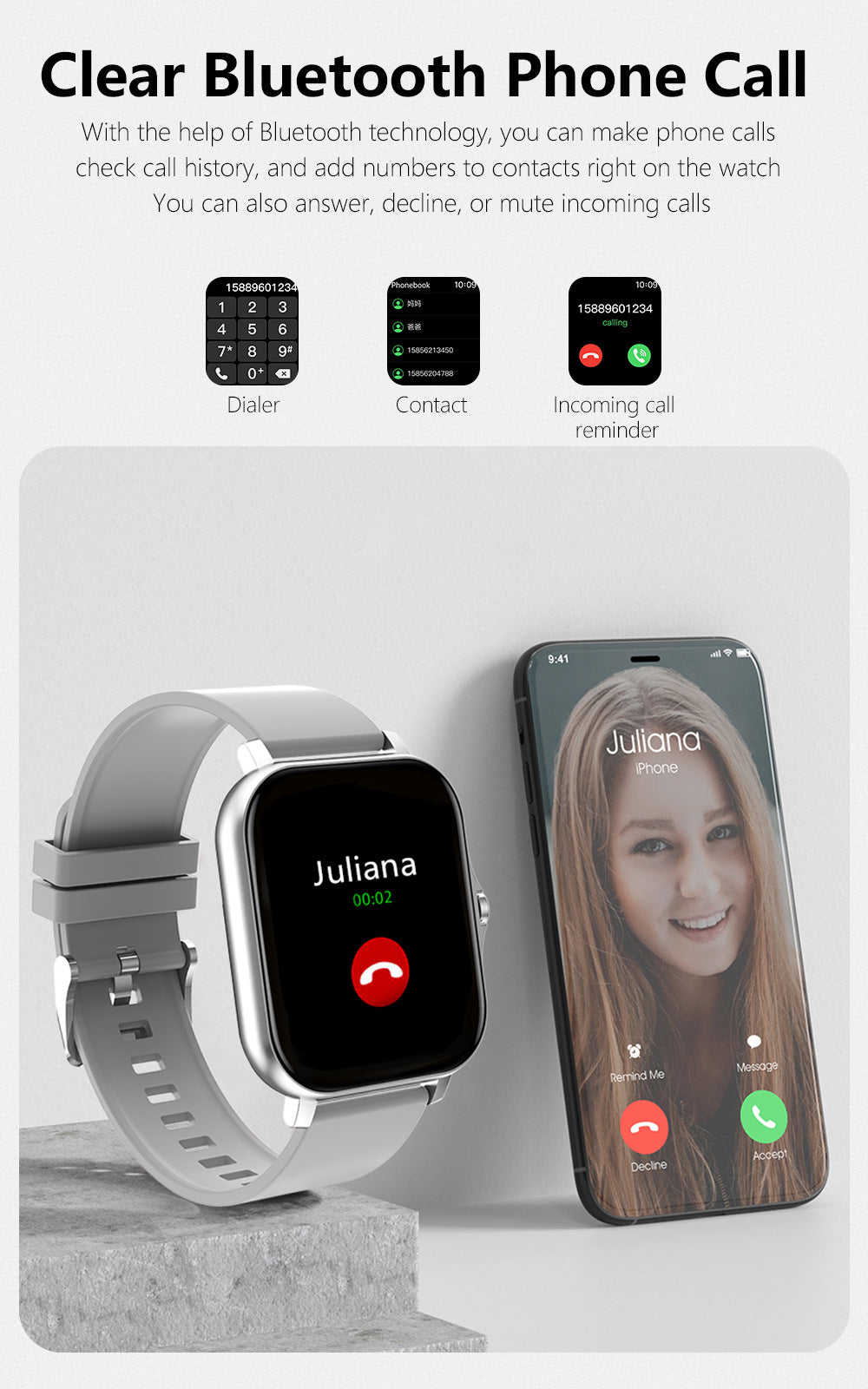 Music & Call Smart Watch