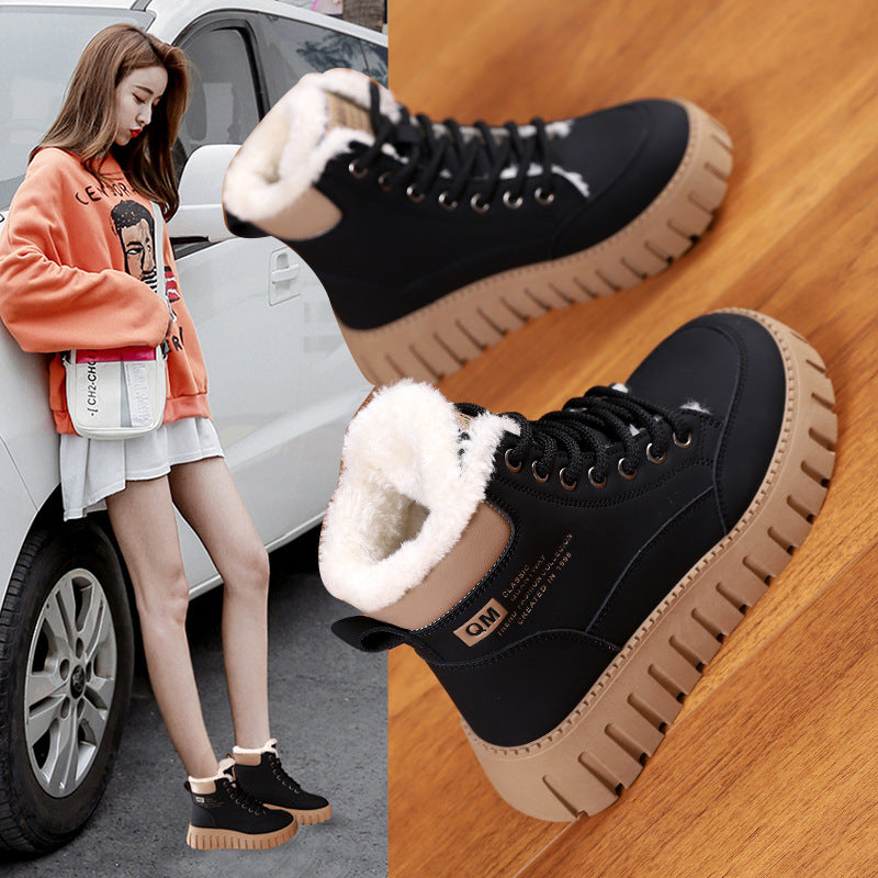 Women's Fur-Lined Platform Snow Boots