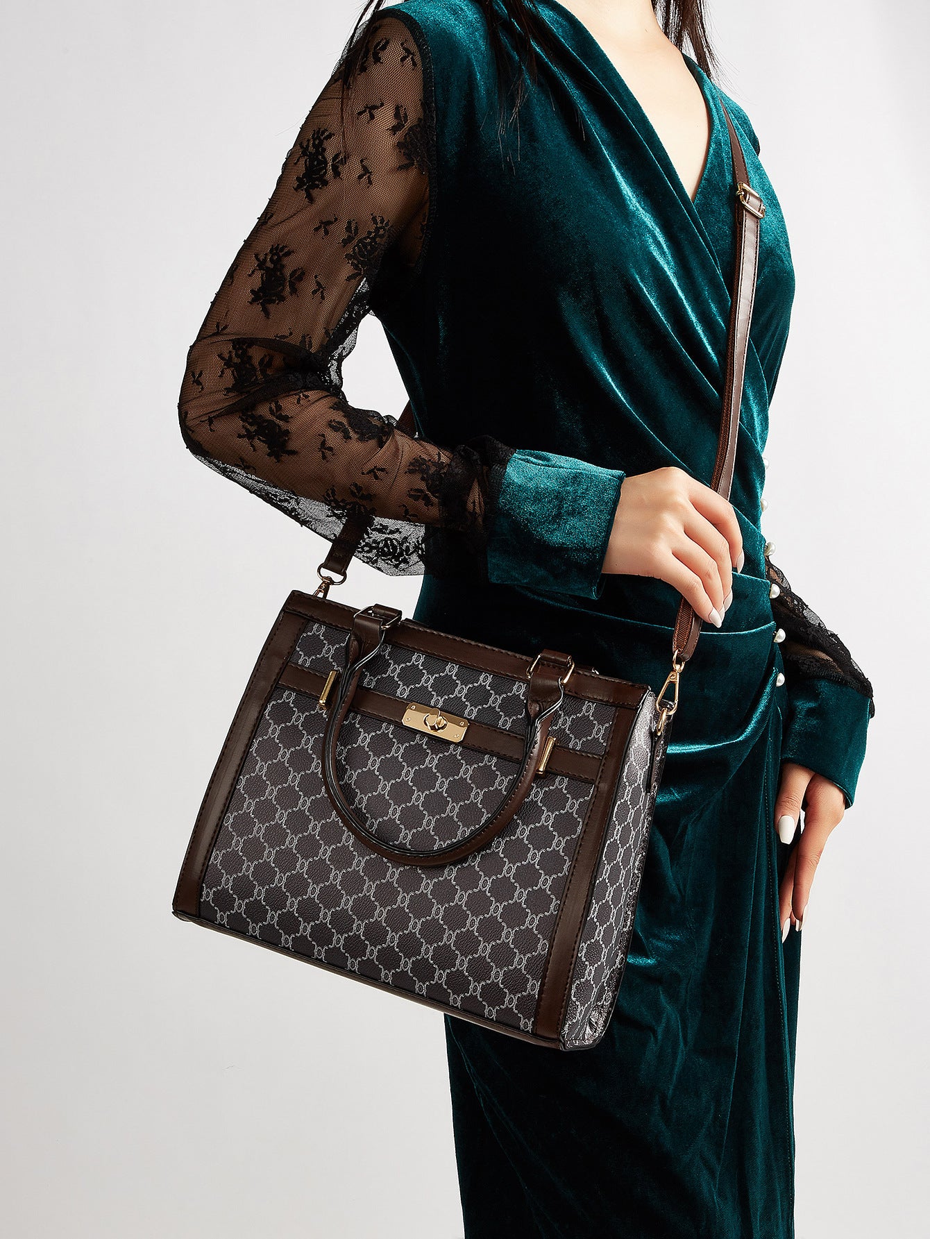 Monogram Tote Bag Set – 3-Piece