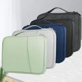 Velvet-Lined Tablet & Laptop Sleeve with Metal Double Zip