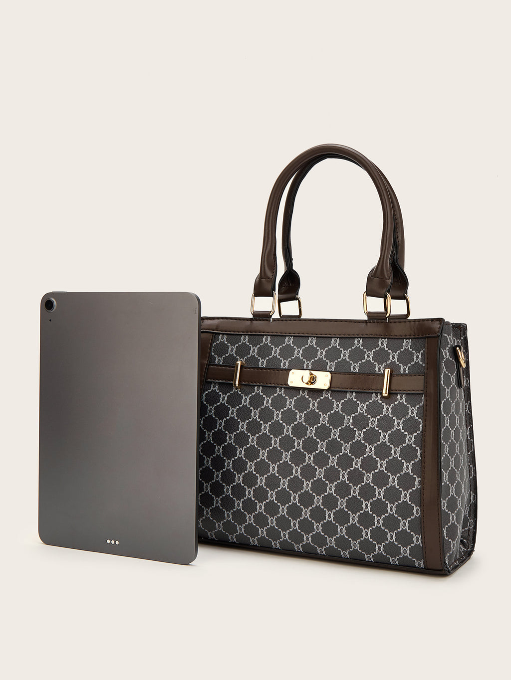 Monogram Tote Bag Set – 3-Piece