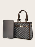 Monogram Tote Bag Set – 3-Piece