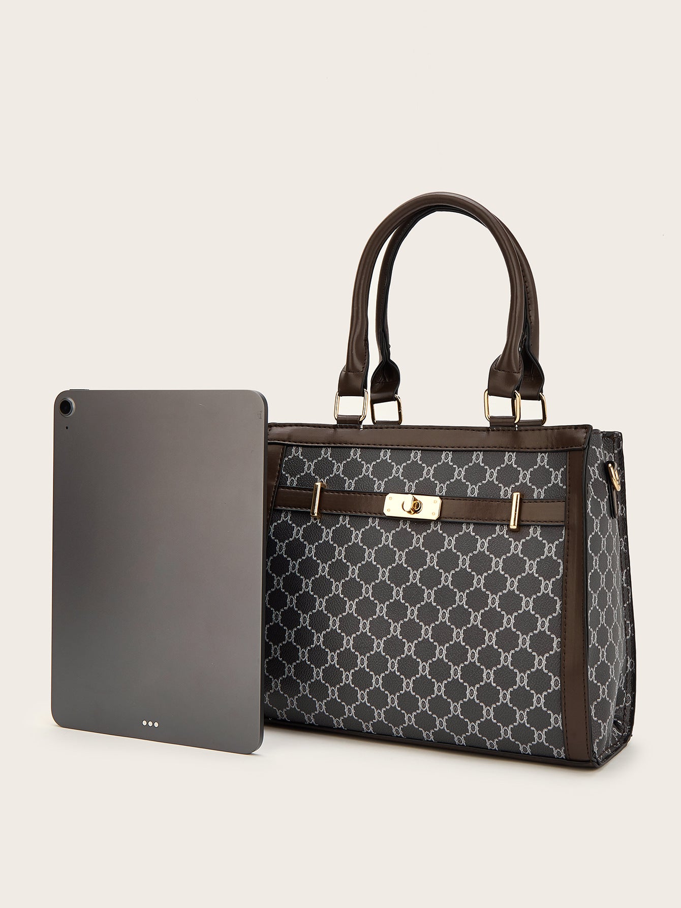 Monogram Tote Bag Set – 3-Piece