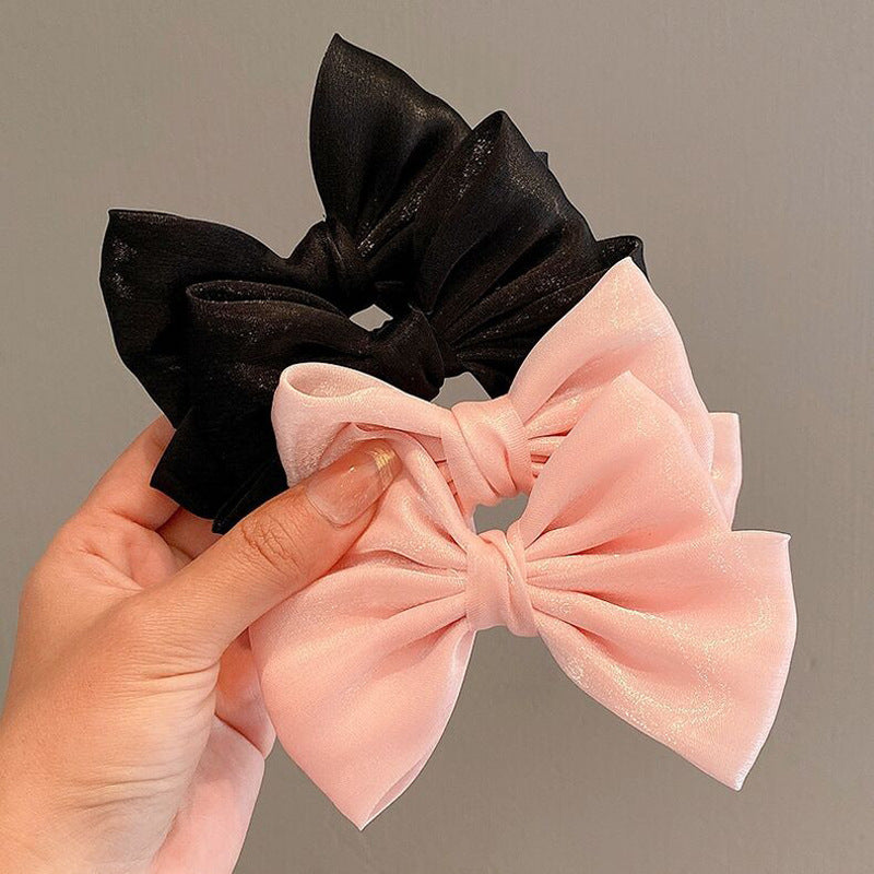 Oversized Velvet Bow Hair Scrunchie