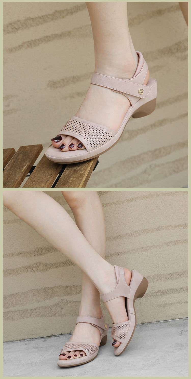 Rhinestone Wedge Sandal