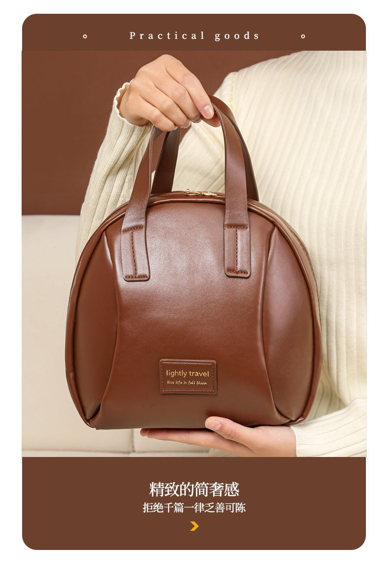 Shell-Shape PU Leather Makeup Bag
