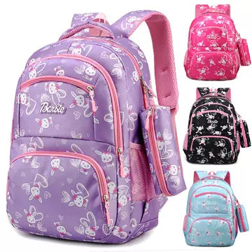 Kids Character Print School Backpack