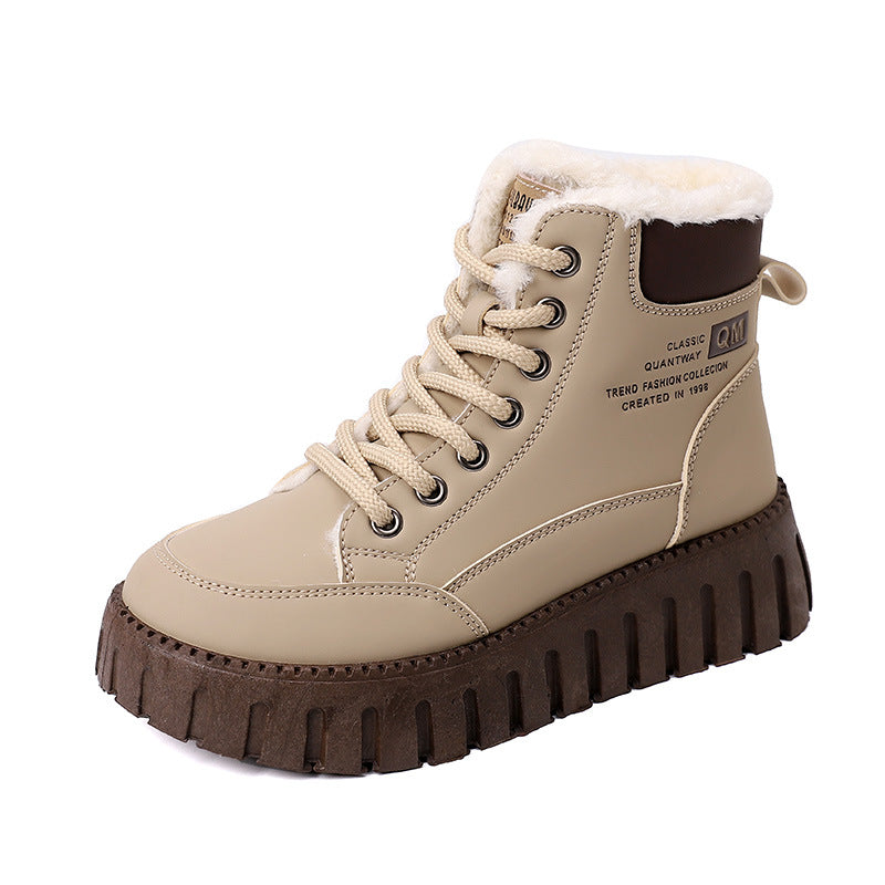 Women's Fur-Lined Platform Snow Boots