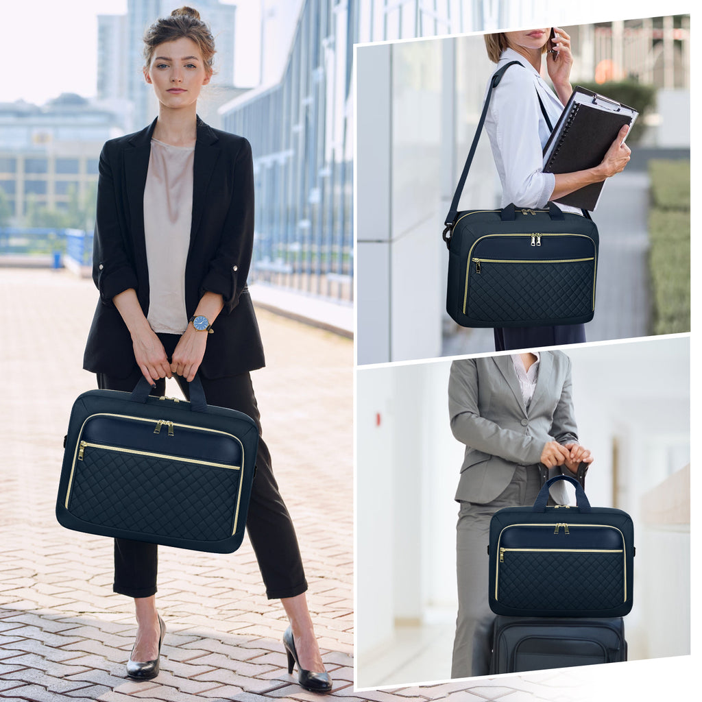 Water Resistant Quilted Laptop Bag