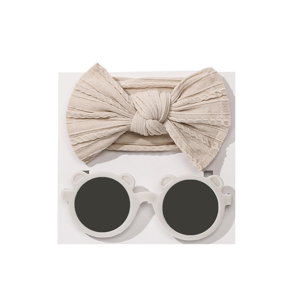 Kids Bow Headband & Sunglasses Gift Set