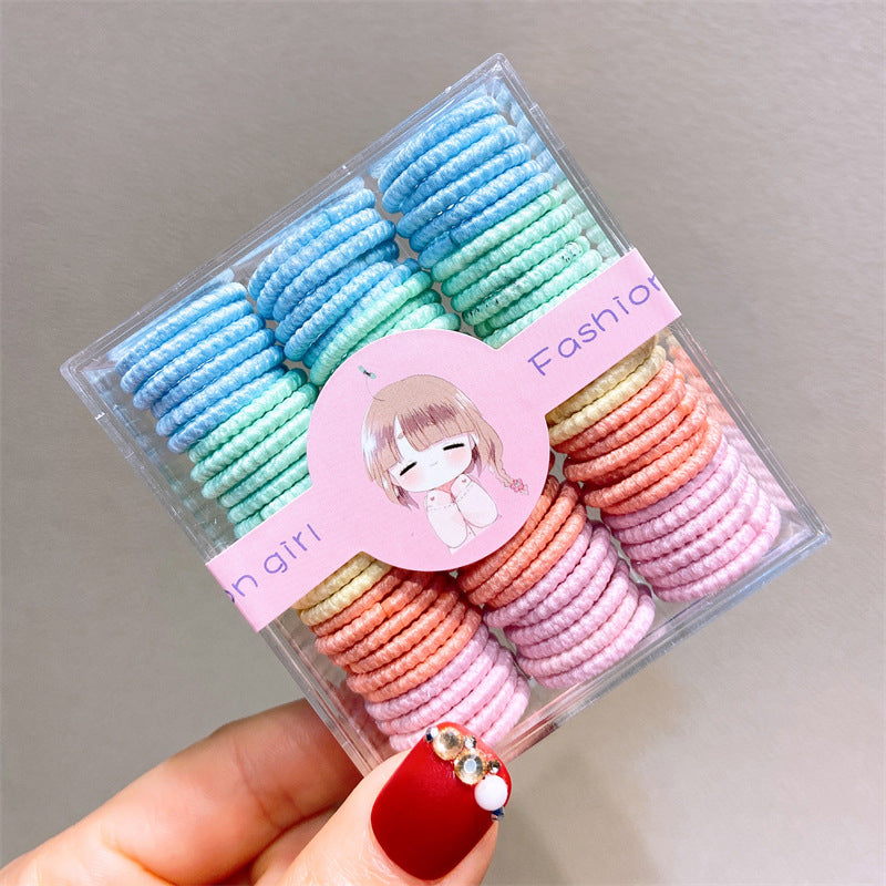 Rainbow Colourful Hair Ties Set – Box of 30