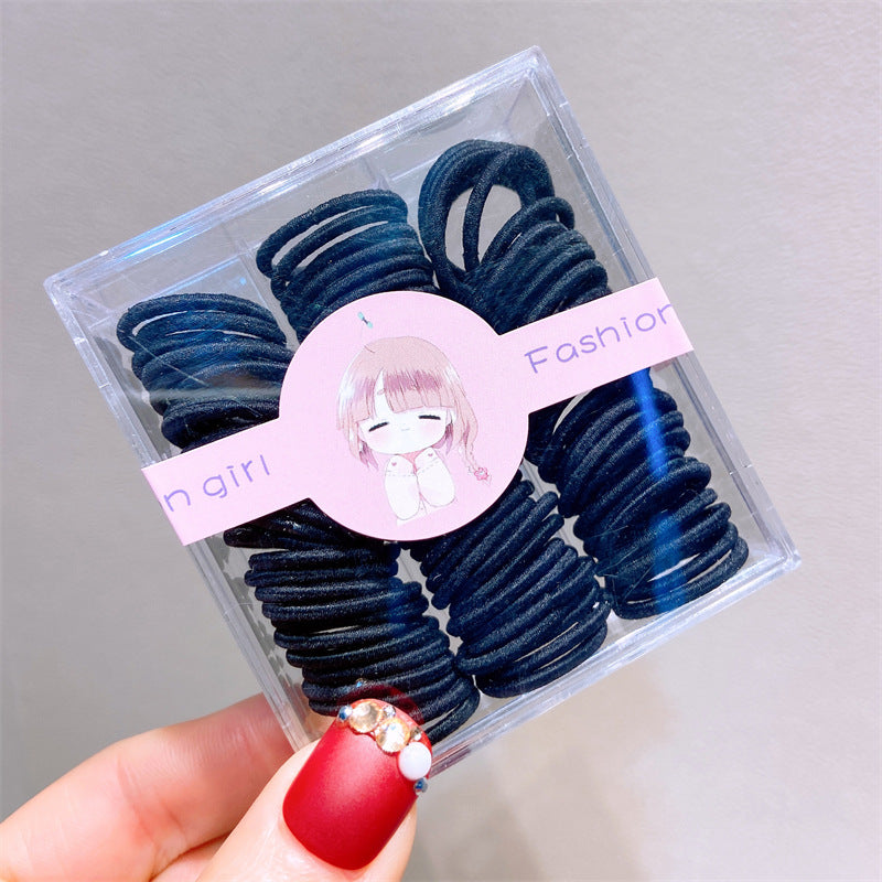Rainbow Colourful Hair Ties Set – Box of 30