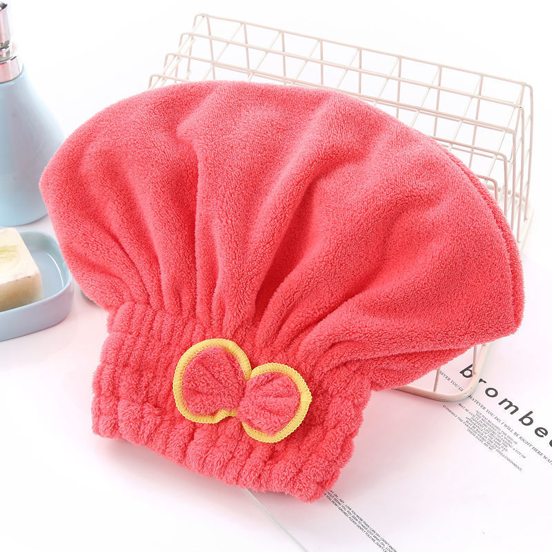 Microfibre Bow Hair Drying Turban Cap