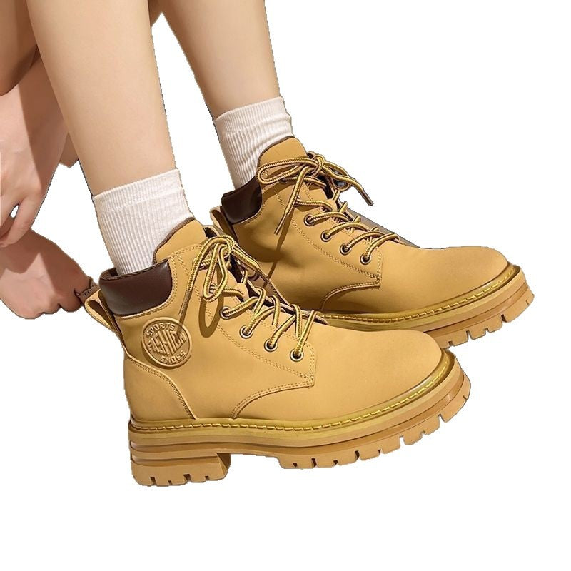 Women's Wheat Lace-Up Work Boots