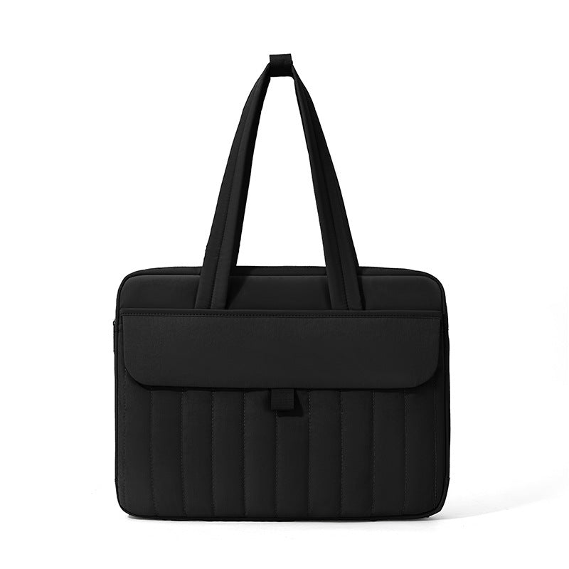 Quilted Laptop Tote Bag