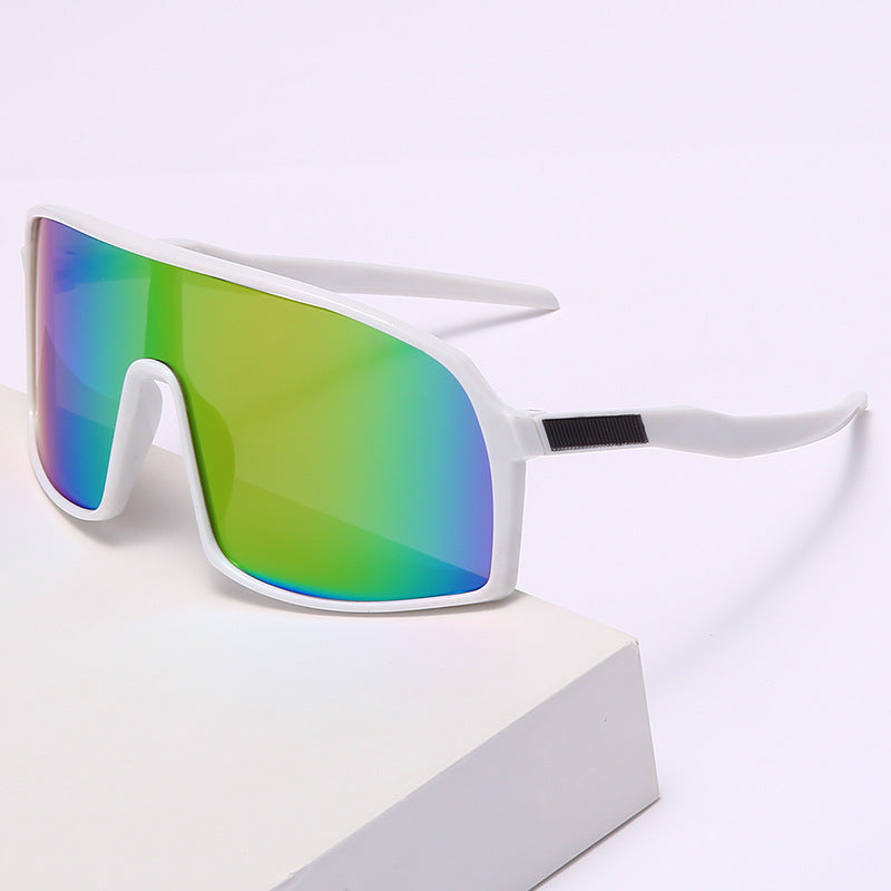Oversized Shield Sport Sunglasses – Mirrored Wraparound