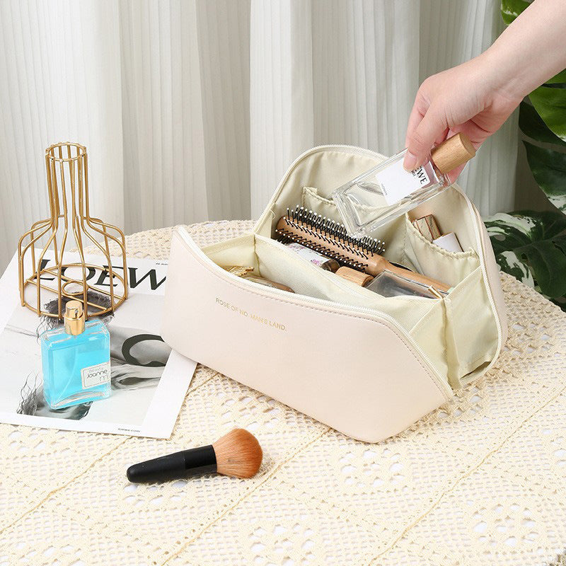 Large Capacity PU Leather Makeup Bag