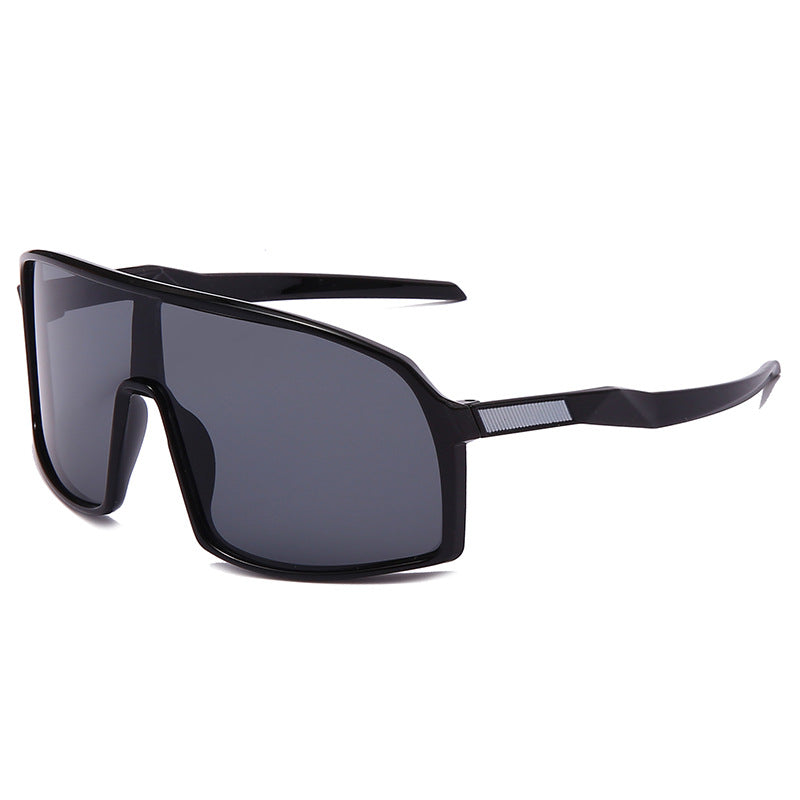 Oversized Shield Sport Sunglasses – Mirrored Wraparound
