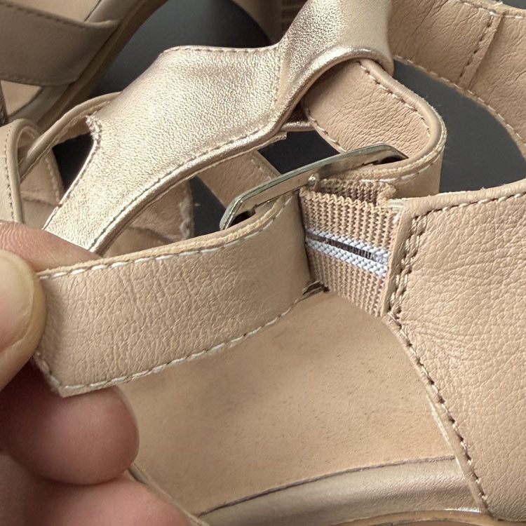 Women's Woven Cross-Strap Block Heel Sandals