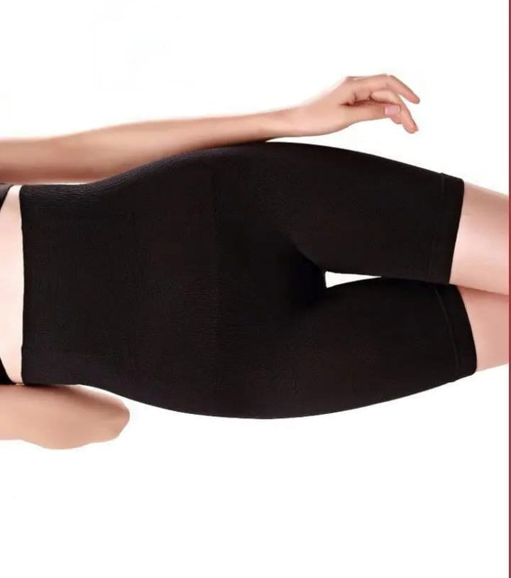 High-Waist Tummy Control Shaper Shorts – Black Edition