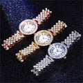 Ladies Crystal Rhinestone Watch - Rose Gold, Gold & Silver