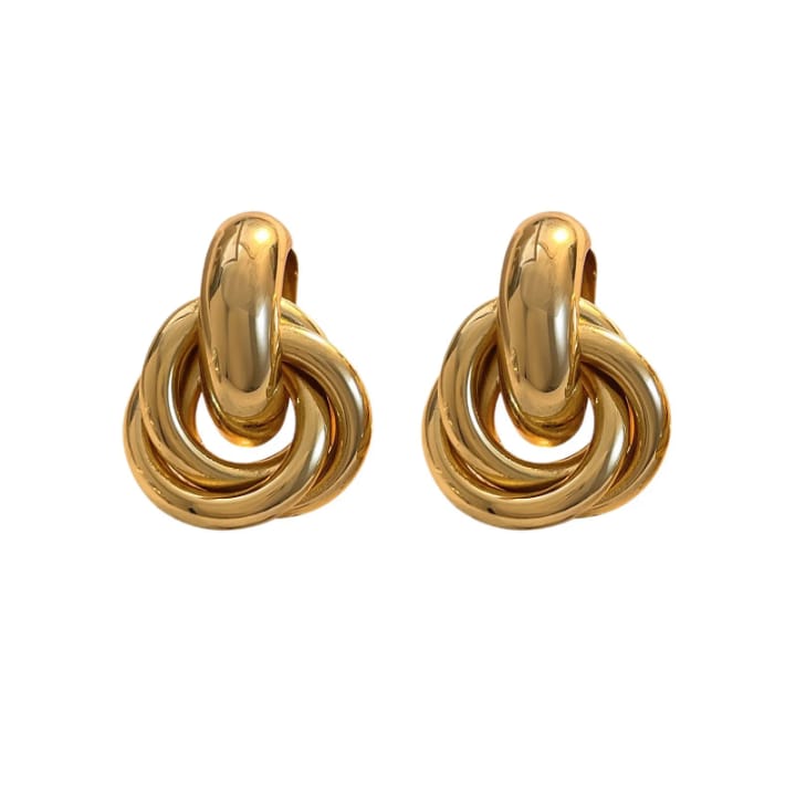 Gold Knot Earrings