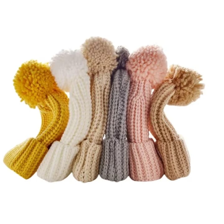 Chunky Knit Pom-Pom Beanie – Winter Hat for Women