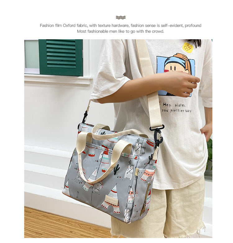 Oxford Print Mummy Tote Bag