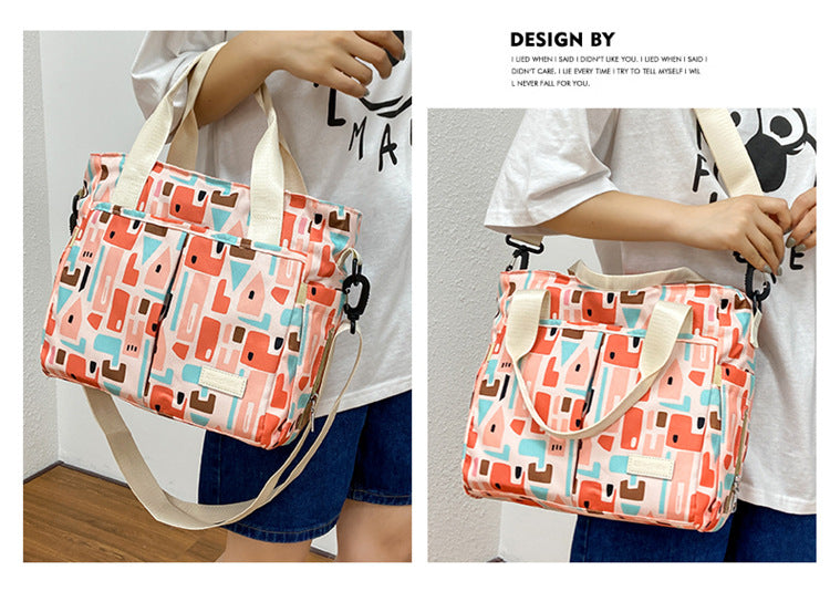 Oxford Print Mummy Tote Bag
