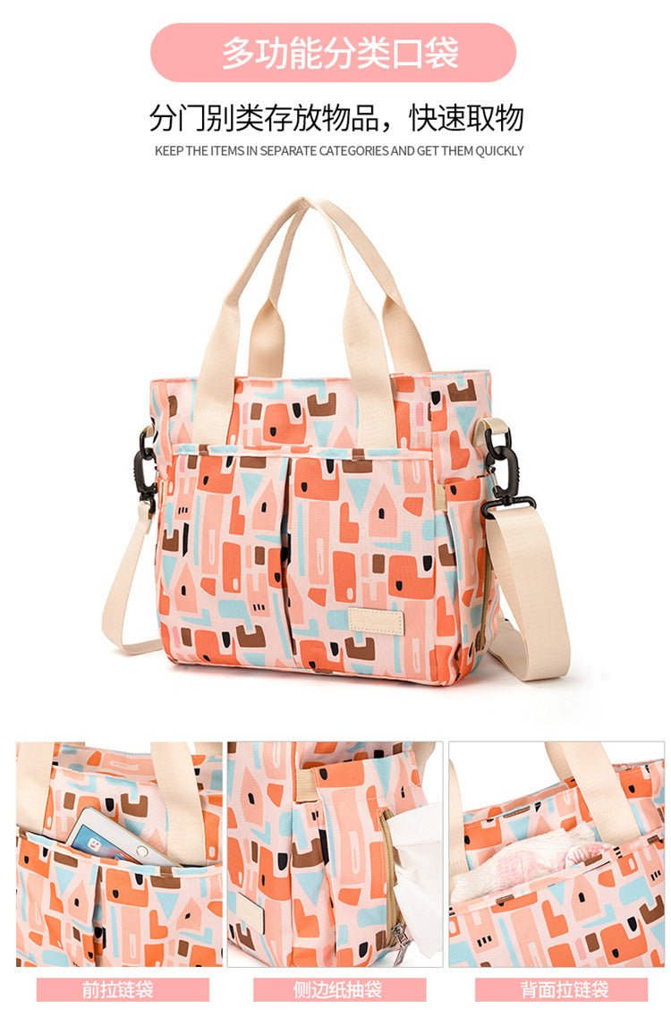 Oxford Print Mummy Tote Bag