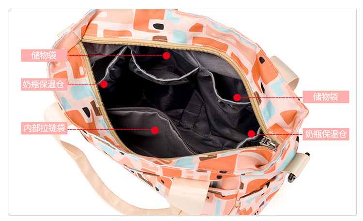 Oxford Print Mummy Tote Bag