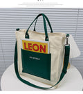 By-Myself Canvas Tote Bag – 2-in-1 Shoulder & Crossbody Bag