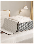 Houndstooth Large Storage Bag – Foldable Organiser for Clothes & Bedding