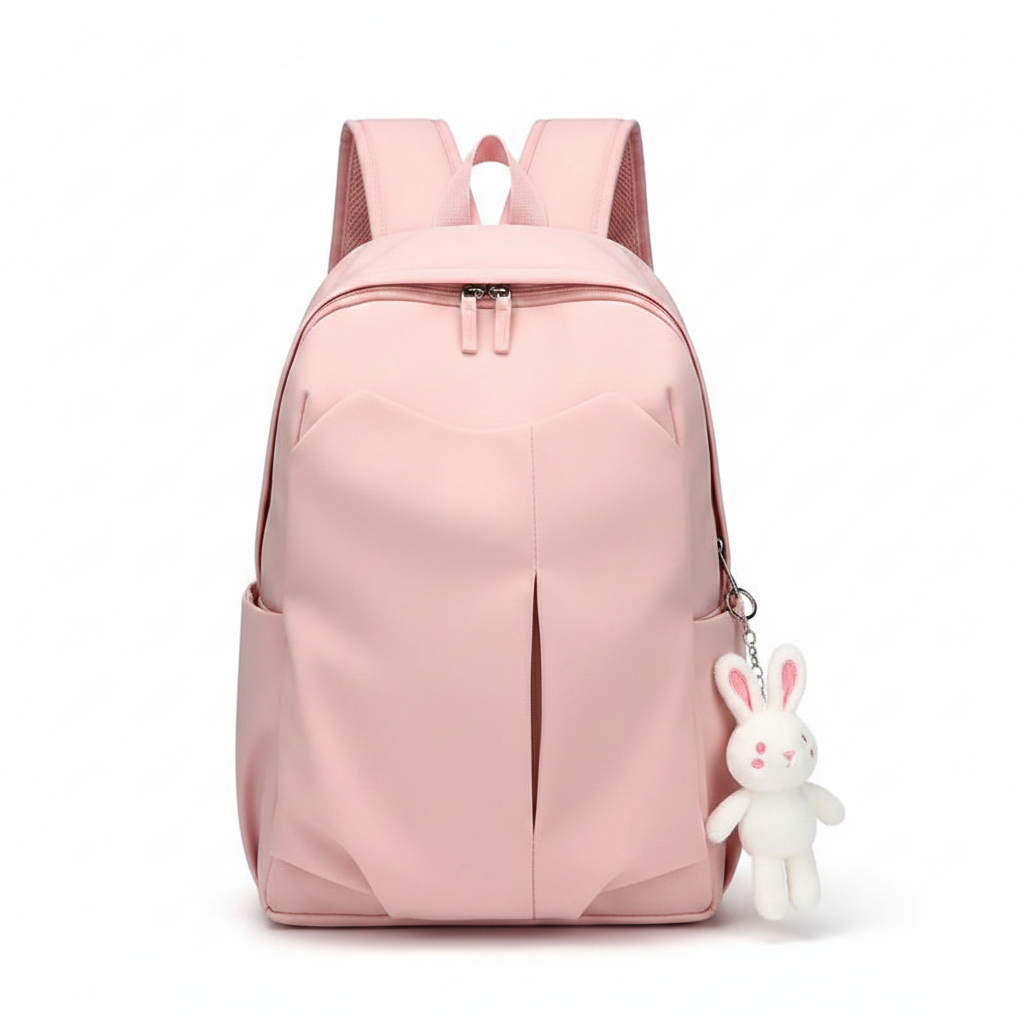 Light pink minimalist backpack
