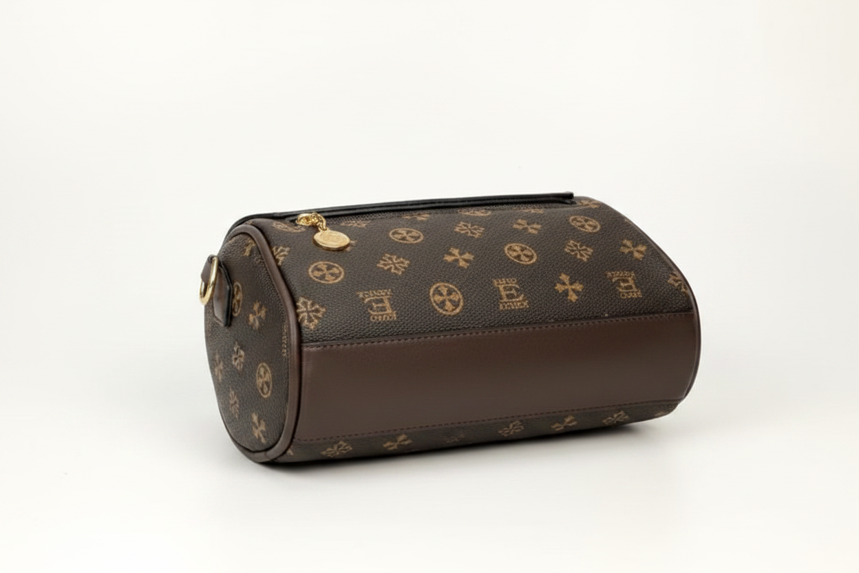 Monogram Barrel Crossbody Side
