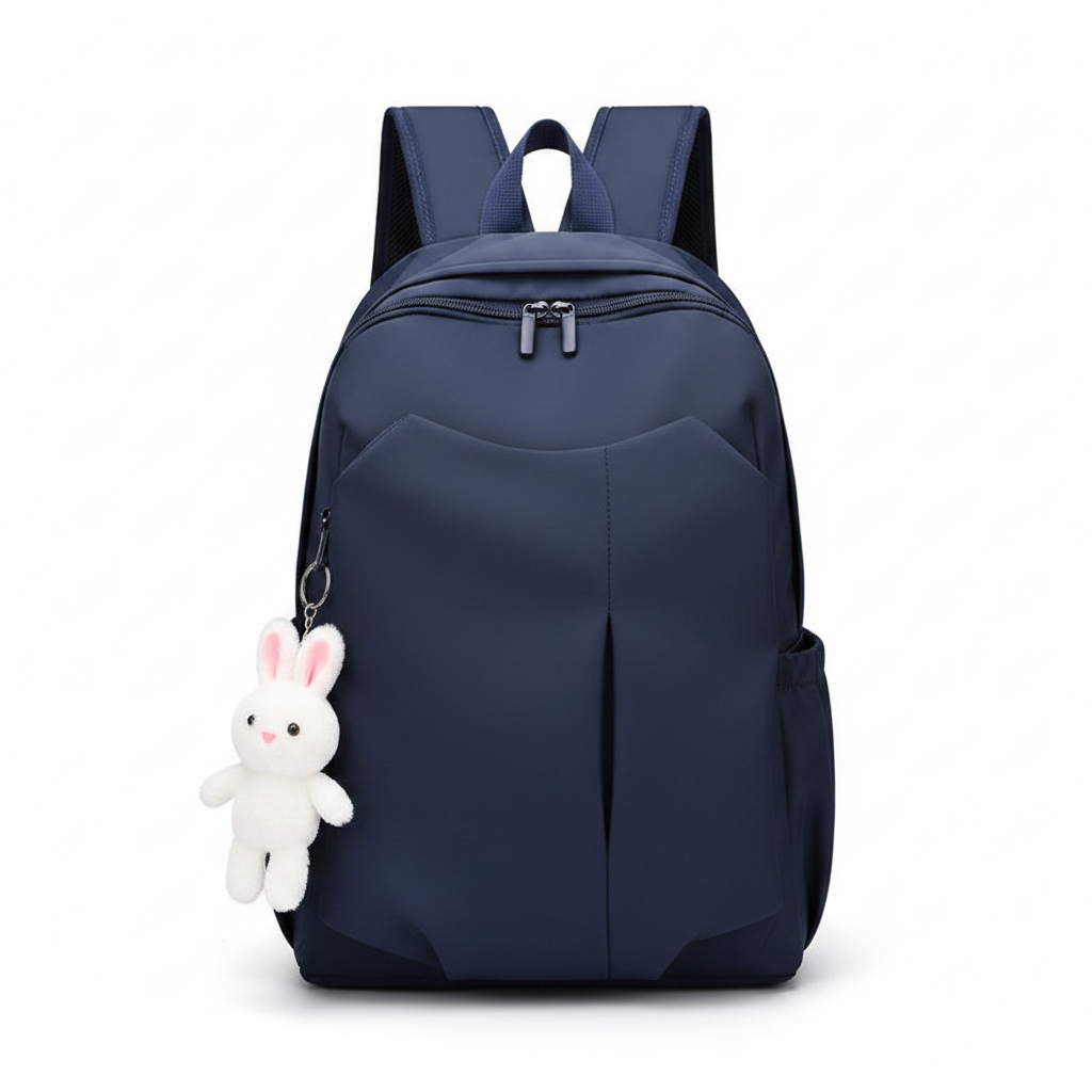 Navy blue minimalist backpack