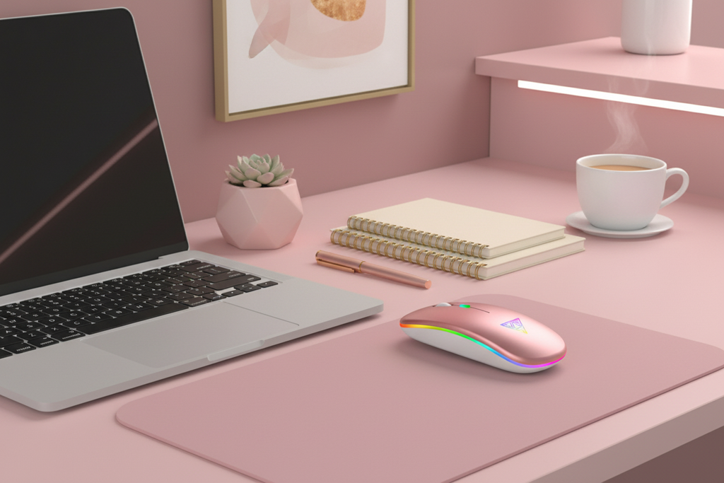 Pink Aesthetic Desk