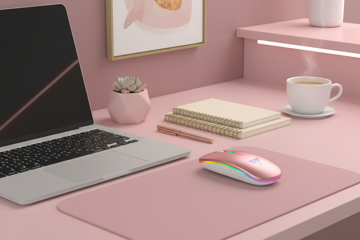 Pink Aesthetic Desk